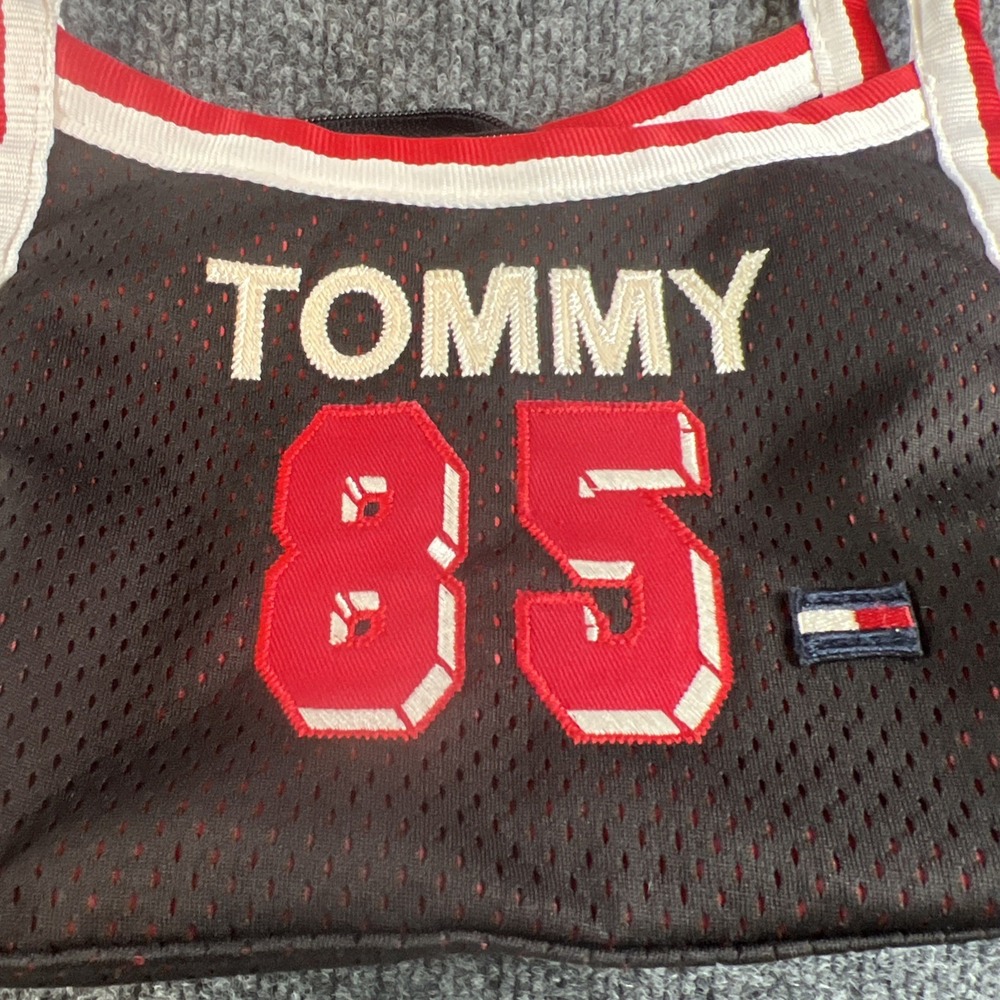 Tommy Hilfiger Vintage 9s Tommy Hilfiger Spell Out Mesh Jersey purse